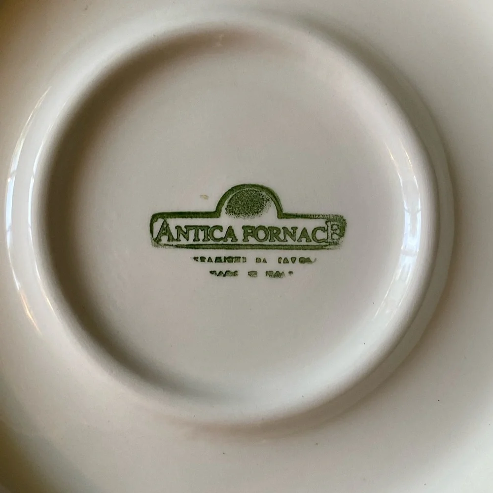 Antica Fornace Tropical Bamboo Palm LARGE Serving Bowl